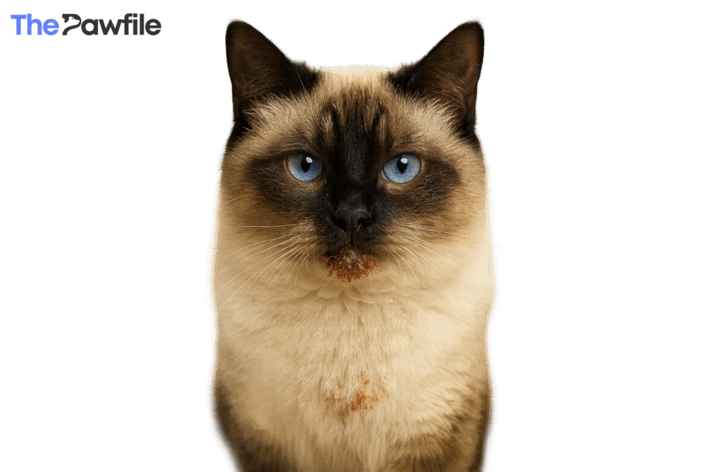 cat chin mites vs acne